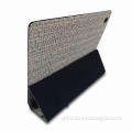 False Straw Leather Case for iPad2, with Eco-friendly Material and Classic Design